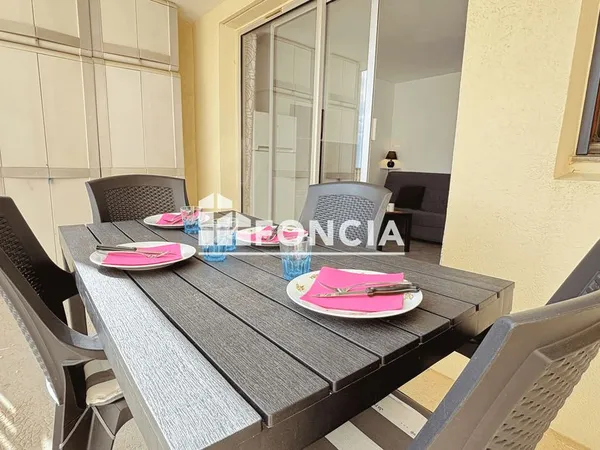 Appartement T2 avec terrasse 10 m2 et piscine à Narbonne-Plage, à 300 m de la plage