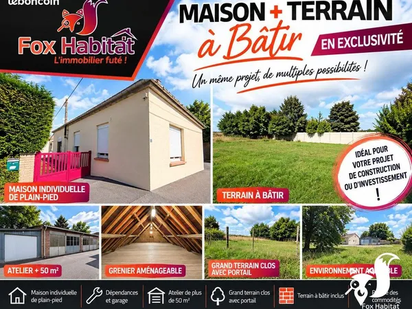 Maison 3 pièces 68 m²