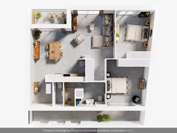 Appartement 3 pièces 79 m²