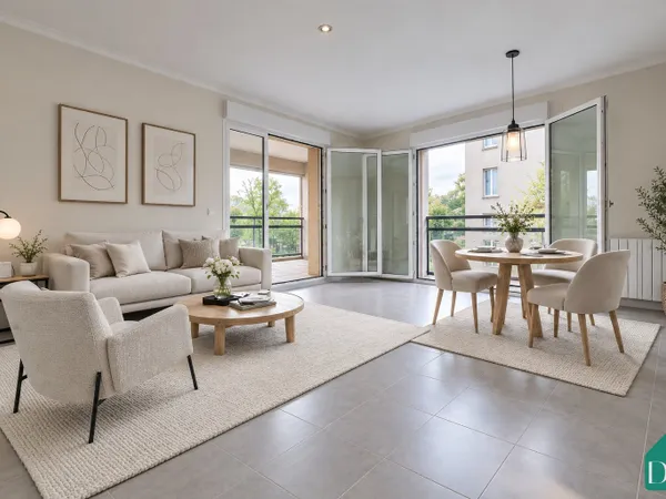 Appartement recent de type 3 de standing, vue Erdre, Secteur