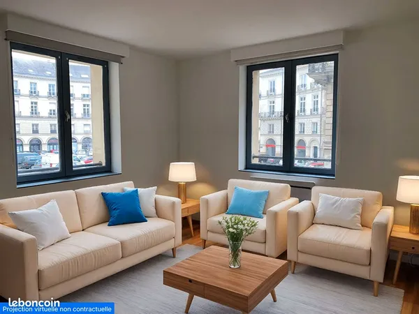 Appartement 2 pièces 45 m²