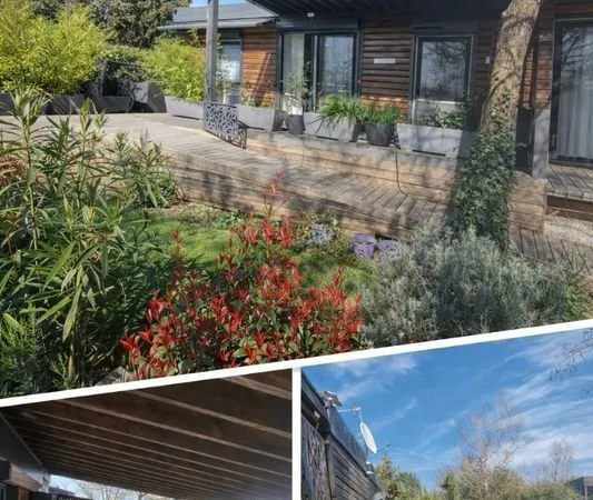 Cottage 36m² état neuf + clim + terrasse couverte + jacuzzi