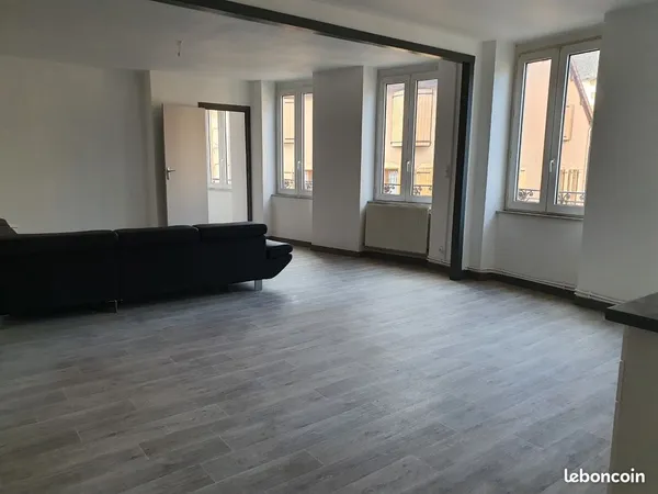 Charlieu centre RDC , appartement de 100 M² avec cour en muret
