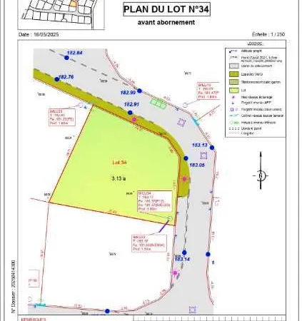 Terrain 313 m² Artzenheim