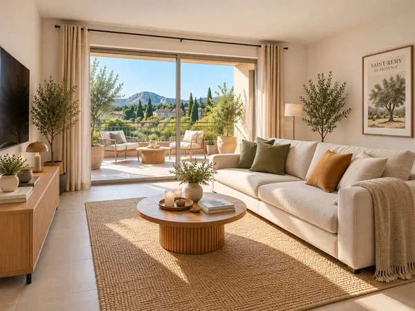 - Magnifique T2 de 50 m² avec terrasse vue sur les ALPILLES
