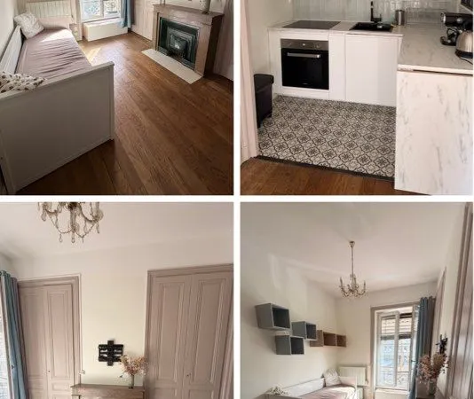 Charmant T2 meublé de 33 m² au coeur de Lyon, à deux pas des Halles Paul Bocuse