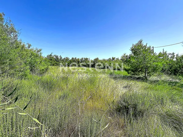 Terrain de 2760m2 proche mer avec puits
