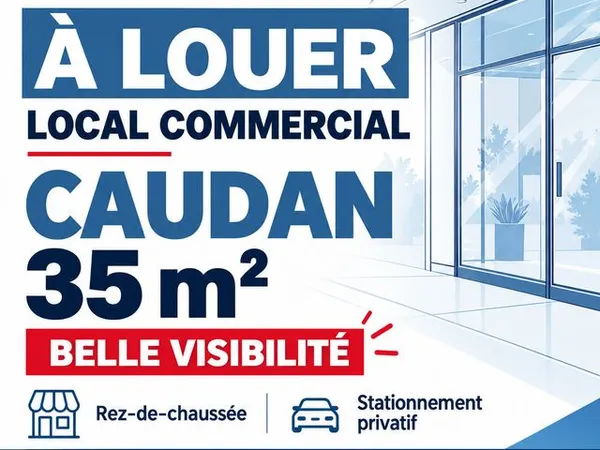 Local commercial CAUDAN centre bourg
