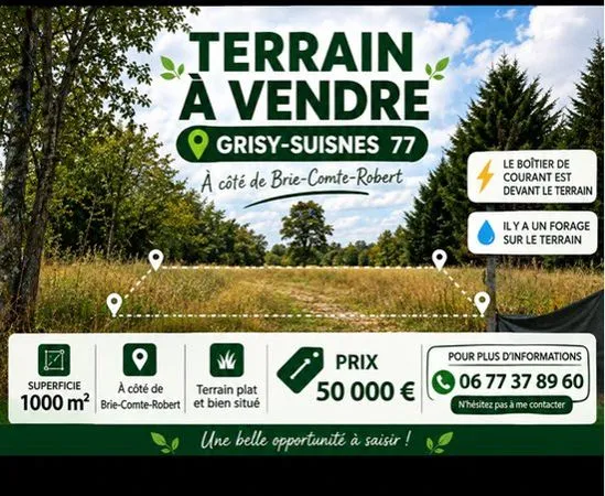 Terrain 1000m