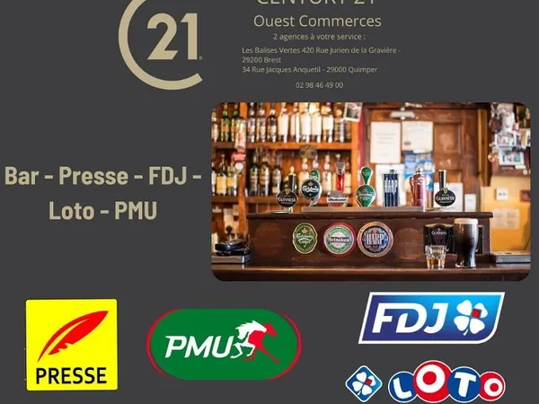 Fonds de commerce bar, tabac 200 m²