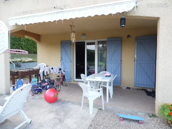 Loue appartement F4 avec terrain clos