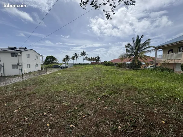 Terrain plat 1092 m2 à goyave (habitation ou commerces )