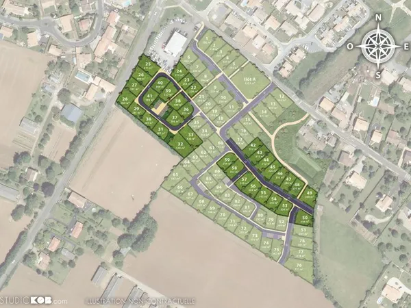 Terrain en individuel 321 m²