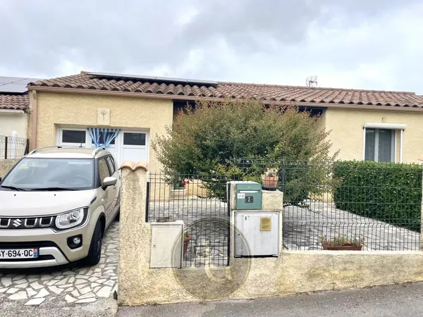 Maison plain pied 100m2 T4 avec jardin et garage à Pennautier