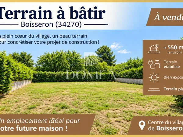 Terrain en individuel 550 m²