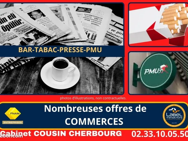 Fonds de commerce bar 100 m²
