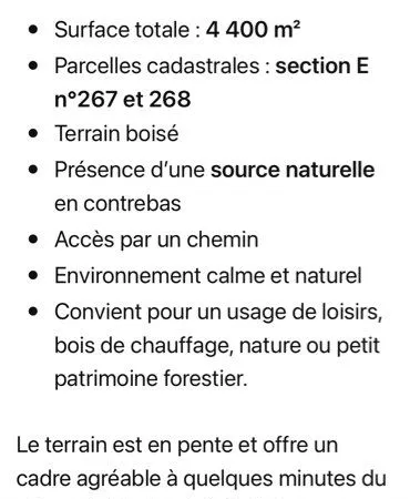 Terrain toulaud