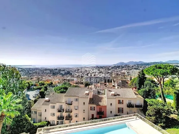 Dernier étage - Vue mer panoramique - Piscine - Le Cannet