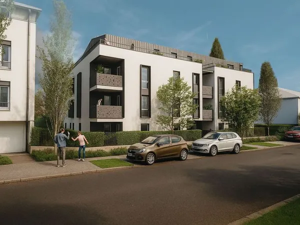 ST LAURENT DE MURE - Proche CENTRE Avenue Jean Moulin - Appartement 2 pièces NEUF - RT2012