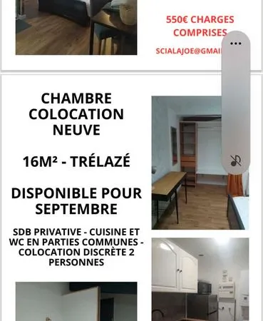 Chambres en colocation Trélazé