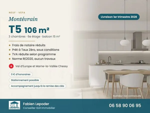 Appartement 5 pièces 106 m²