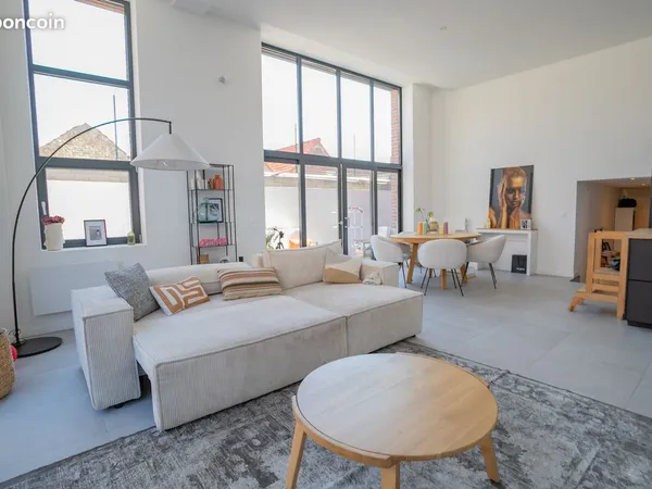 Tourcoing - loft d'exception en résidence neuve - 3 chambres - terrasse en l - parking inclus