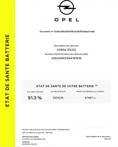 Opel Corsa electrique 136 ch &amp; batterie 50 kwh — photo 24