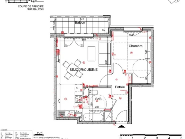 Appartement 2 pièces 47 m²