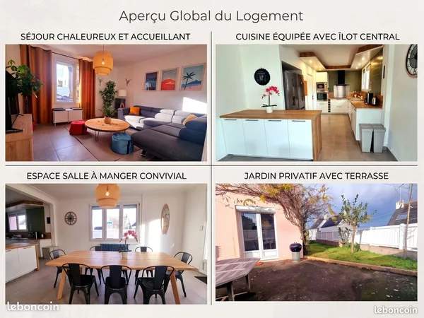 Chambre tout confort - Coloc jeunes actifs 28 ans - Corniguel, Quimper - Éligible APL, tout inclus