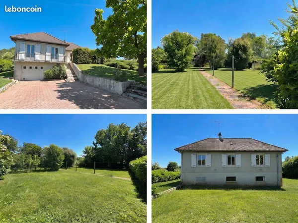 Maison 5 pièces 80 m² avec sous-sol et grand terrain arboré à Drevant