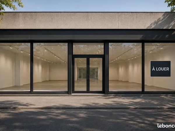 Local commercial 220m2 - Angle de rue - 4 vitrines
