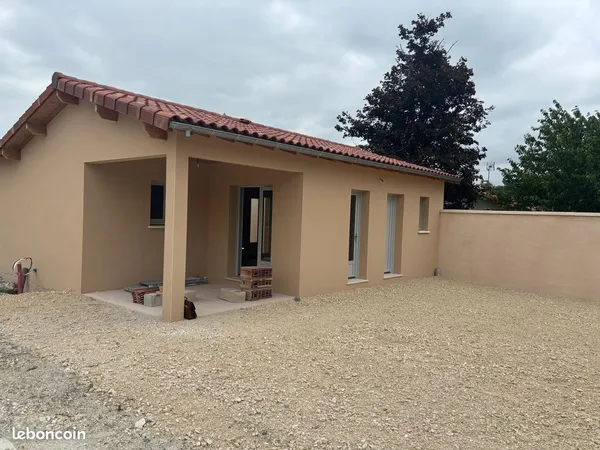 Maison neuve 2 chambres - 600 m² de terrain - Chalais