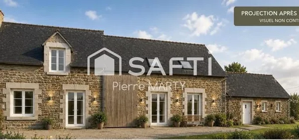 Bâtisse en pierre à rénover  Courtils