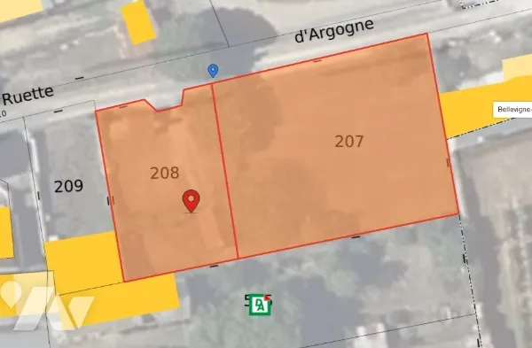 Terrain 570 m²