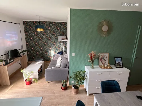 Location meublée T2 île de Nantes