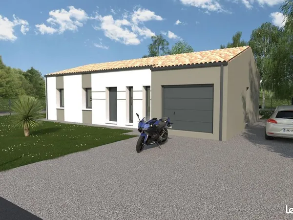 Maison de 81 m² + garage de 15.50 m² sur un terrain de 604 m² à MERVENT en VENDEE (85)