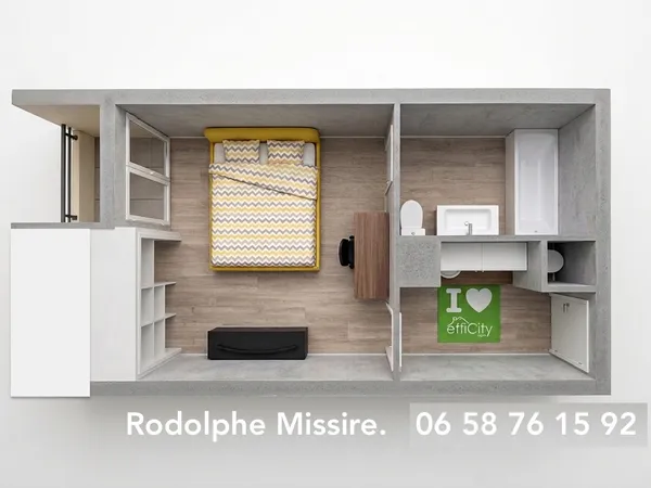 Appartement 1 pièce 21 m²