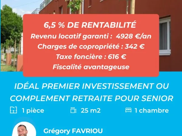 Appartement 1 pièce 25 m²