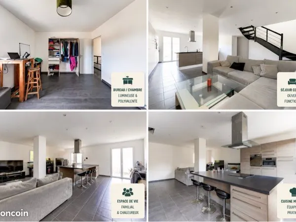 Maison contemporaine 125 m² - Résidence privée et sécurisée - Secteur recherché de Vaulx-en-Velin Vi