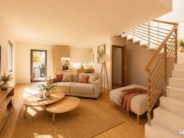Appartement rénové avec terrasse et garage