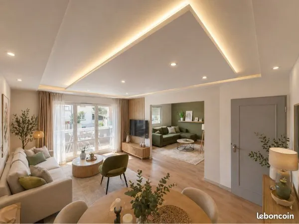 Appartement lumineux avec balcon proche centre ville