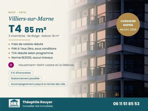Appartement 4 pièces 85 m²