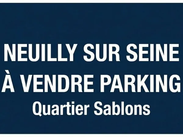 Stationnement Vente Neuilly-sur-Seine   39000€