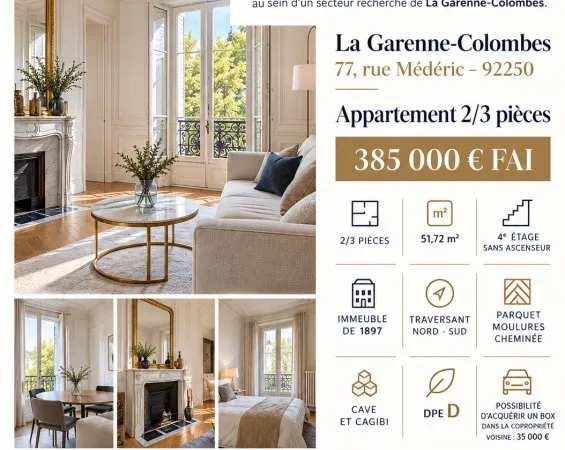 Vends appartement charme de l'ancien