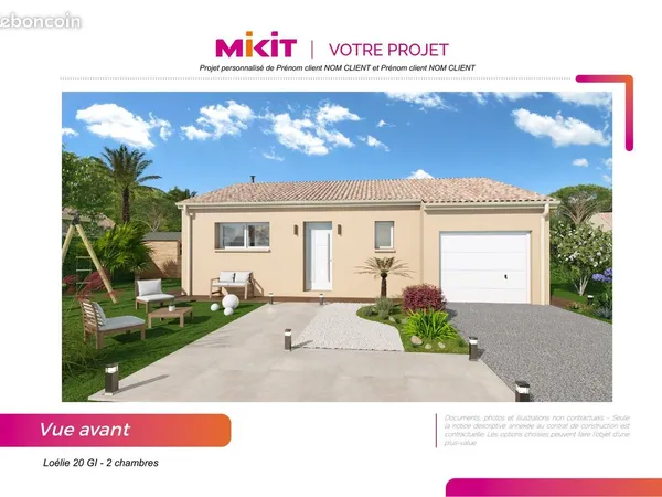 Terrain 700 m² Landiras