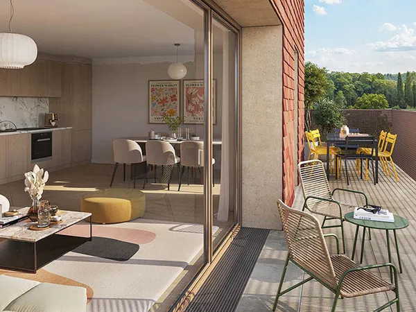 Beau 3 pièces en étage avec ascenseur, balcon 12m2 sud ouest