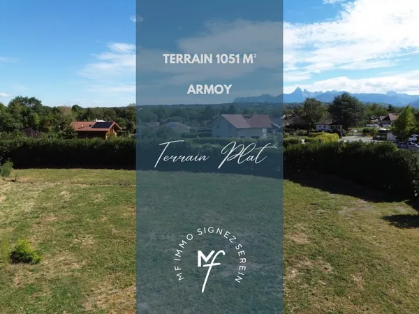 Terrain à bâtir 1 051 m² Vue dégagée - Armoy