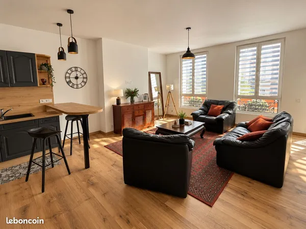 Appartement meublé, rénové, hypercentre, calme, et entièrement équipé en location