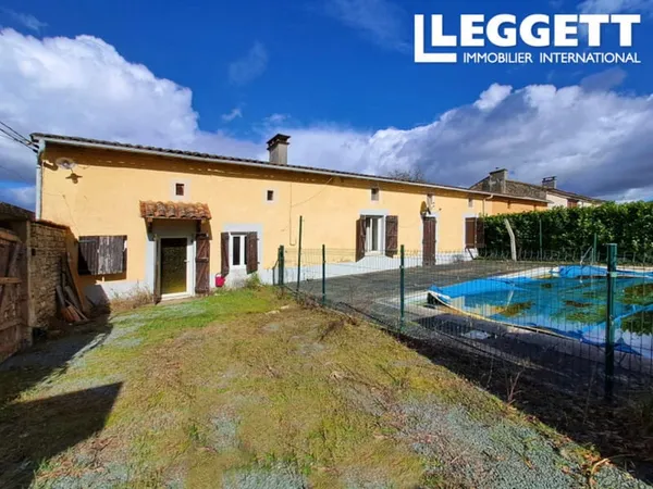 Grande longère 5 chambres avec piscine, véranda, jardin et dépendances
