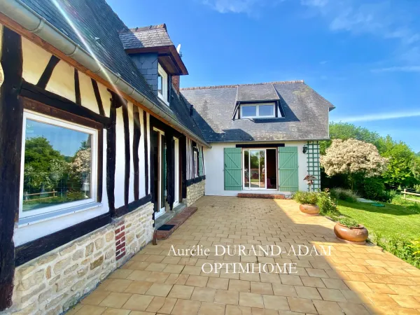 Maison de charme avec vue exceptionnelle sur les bocages normands - 3 Chambres - Petite Dépendance e